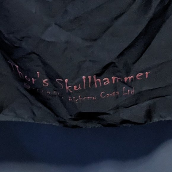 Alchemy Gothic Thor's Skullhammer Fabric Tapestry Flag - Picture 2 of 2